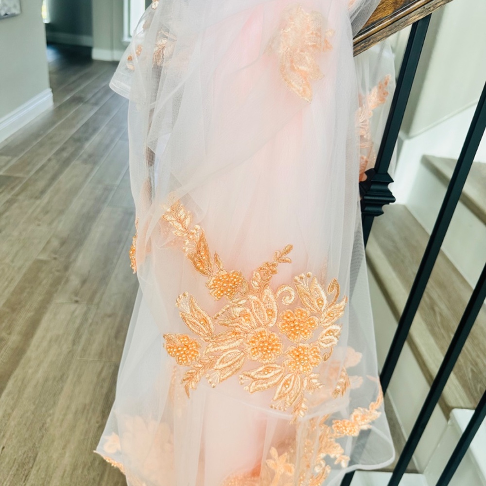 New Beautiful Net Reception Saree With Saree Jack… - image 4